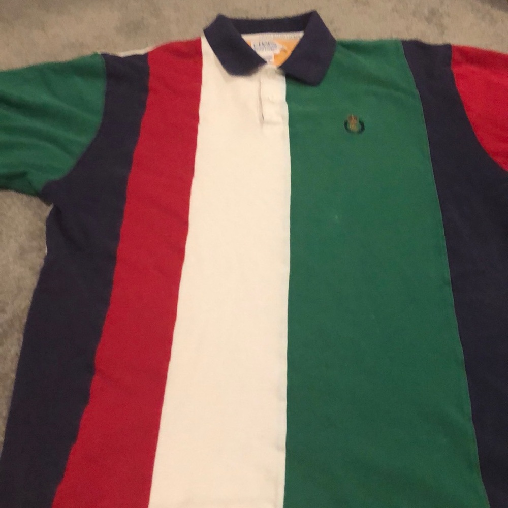 Vintage Chaps Ralph Lauren multi color s/s polo